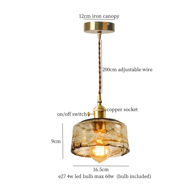 DecorBites™ Bubble Glass LED Hanging Light Minimalism Pendant Lamps