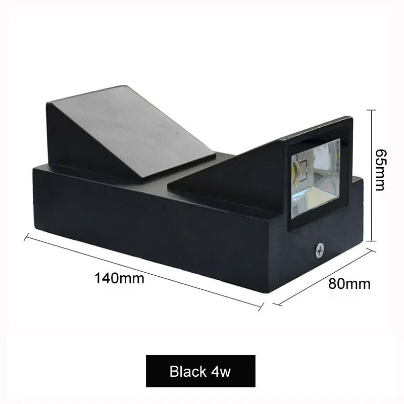DecorBites™ 4W LED Outdoor Wall Light IP65 Waterproof Garden & Bedroom Decoration Lamp