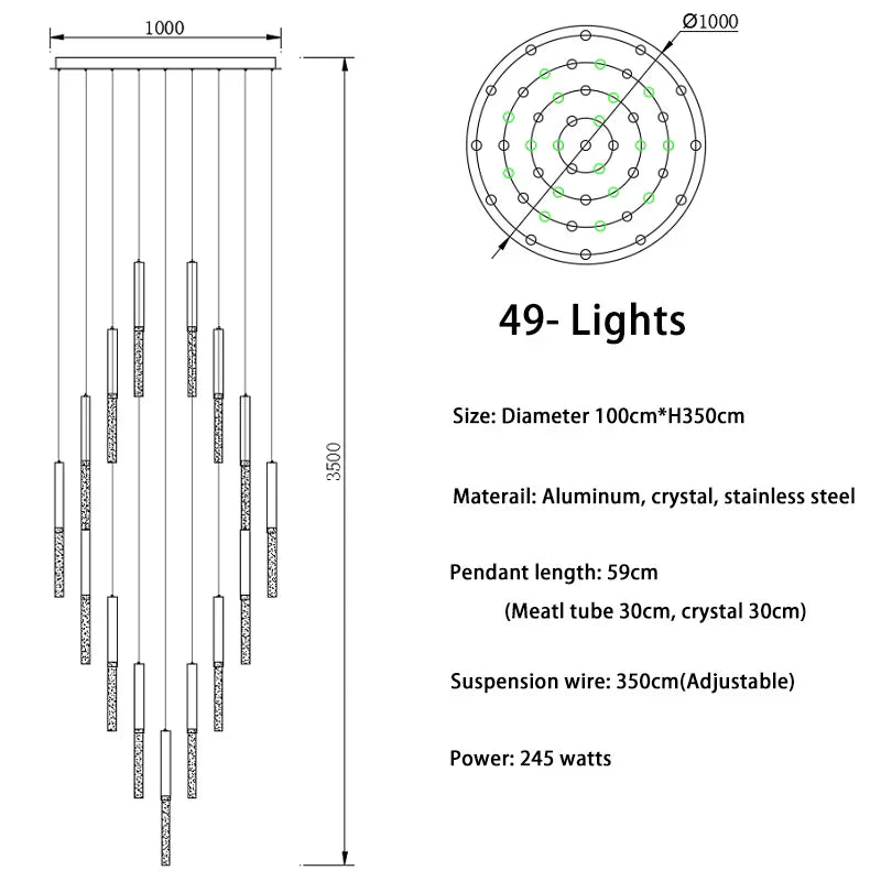 DecorBites™ Crystal Loft Chandelier: Modern Nordic Art Deco Gold LED Lighting for Living Room