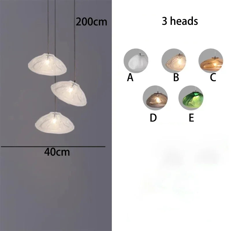 DecorBites™ Crystal Chandelier Stair Pendant Lamp | Modern Living Room Lighting Fixture