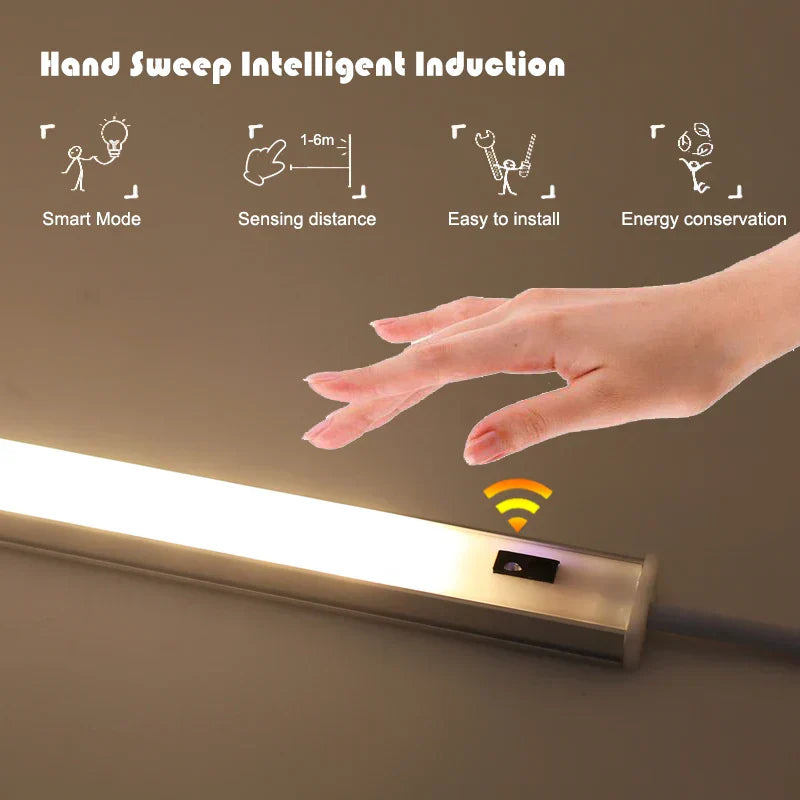 DecorBites™ LED Under Cabinet Lights PIR Motion Sensor Night Light