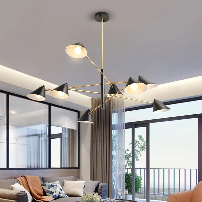 DecorBites™ Cone Pendant Light: Minimalist Art Chandelier for Home Living Dining Room