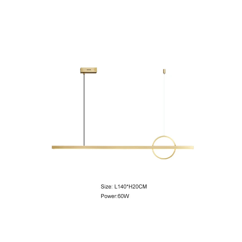 DecorBites™ Geometric Copper Chandelier: Minimalist Atmosphere for Bars and Restaurants
