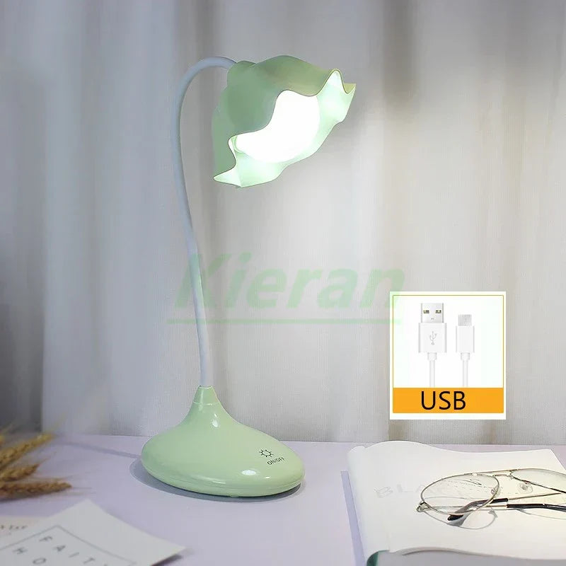 DecorBites™ Lotus Floor Lamp: Modern LED Desk Lamp for Bedroom Study Living Room