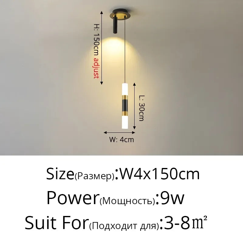 DecorBites™ Geometric LED Pendant Lights for Living Room Bedroom Kitchen, Modern Hanging Lamps for Decor