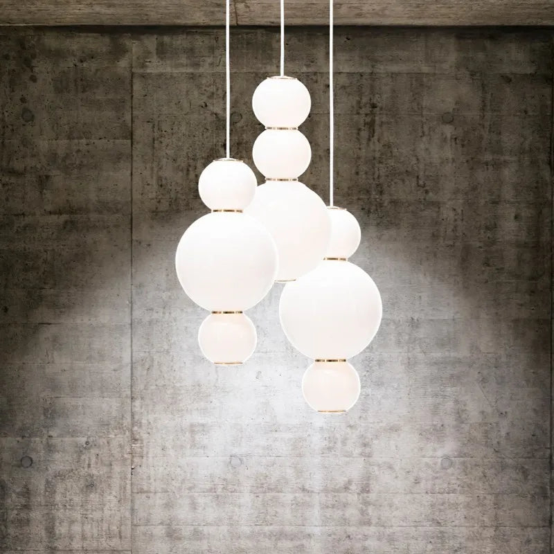 DecorBites™ LED Spiral Ball Pendant: Modern Nordic Art Decor Lighting for Bedroom/Kitchen/Dining Room