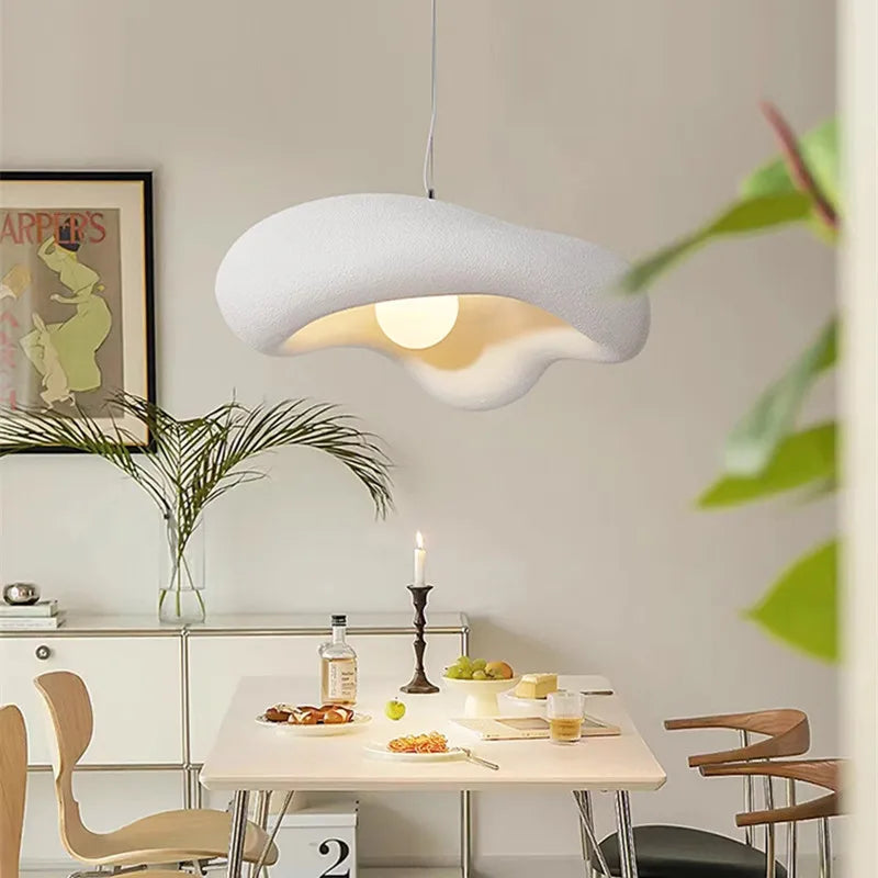 DecorBites™ Creamy Style Pendant Light | Resin Dining Room LED Island Lamp