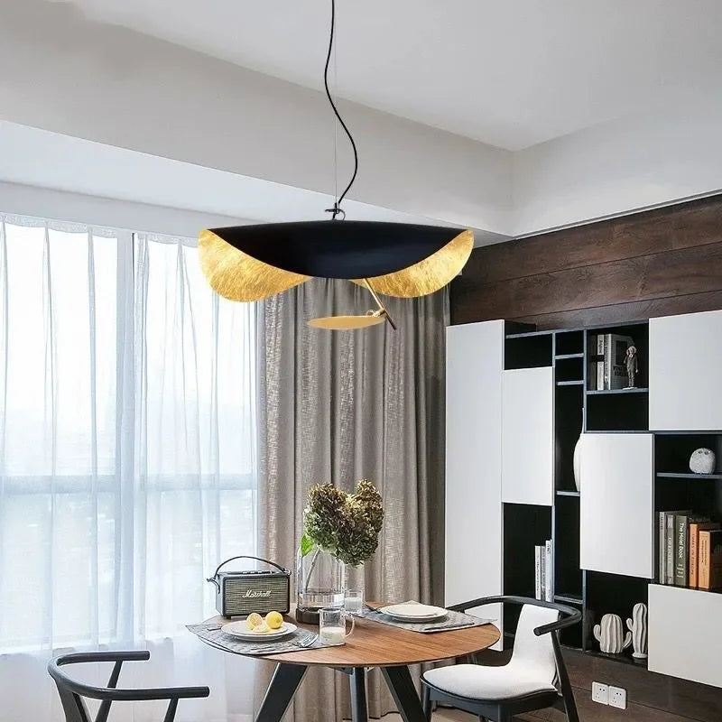 DecorBites™ LED Saucer Ceiling Chandelier: Modern & Atmospheric Living Room Pendant Light