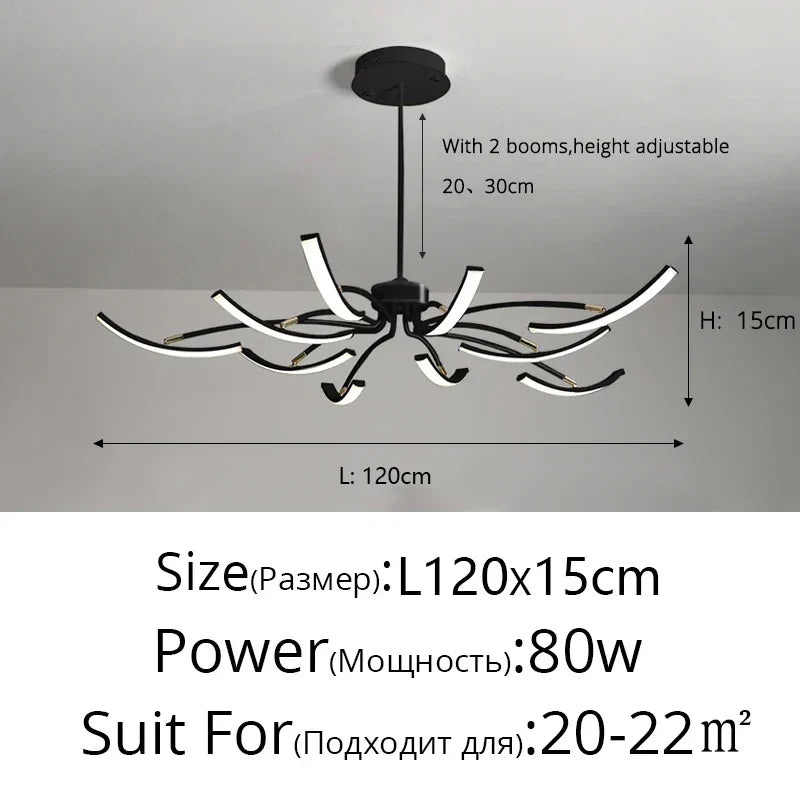 DecorBites™ LED Chandeliers for Modern Living Room Bedroom Study Kitchen Lighting