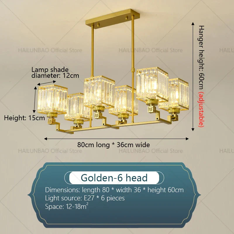DecorBites™ Crystal Chandelier: Modern, Luxe, & Chic for Living Room, Bedroom, Restaurant & Villa