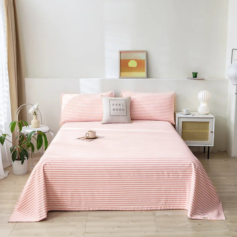 DecorBites™ Cartoon Printed Cotton Bedspread | Queen King | Durable Coarse Cloth | All Seasons