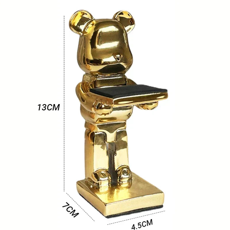 DecorBites™ Bear Statue Watch Rack: Smart Watch Display & Storage Stand