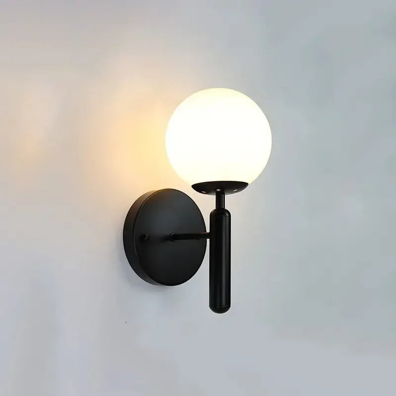 DecorBites™ Glass Ball LED Wall Lamp for Bedroom and Living Room