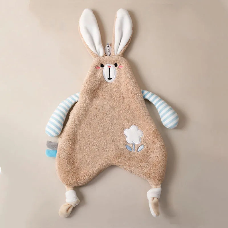 DecorBites™ Cartoon Animal Bathing Hand Towel for Kids - Soft, Absorbent Coral Velvet
