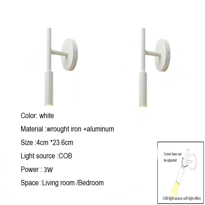 DecorBites™ LED Wall Lamp Night Light Bedroom Reading Living room Decor Home Spotlight