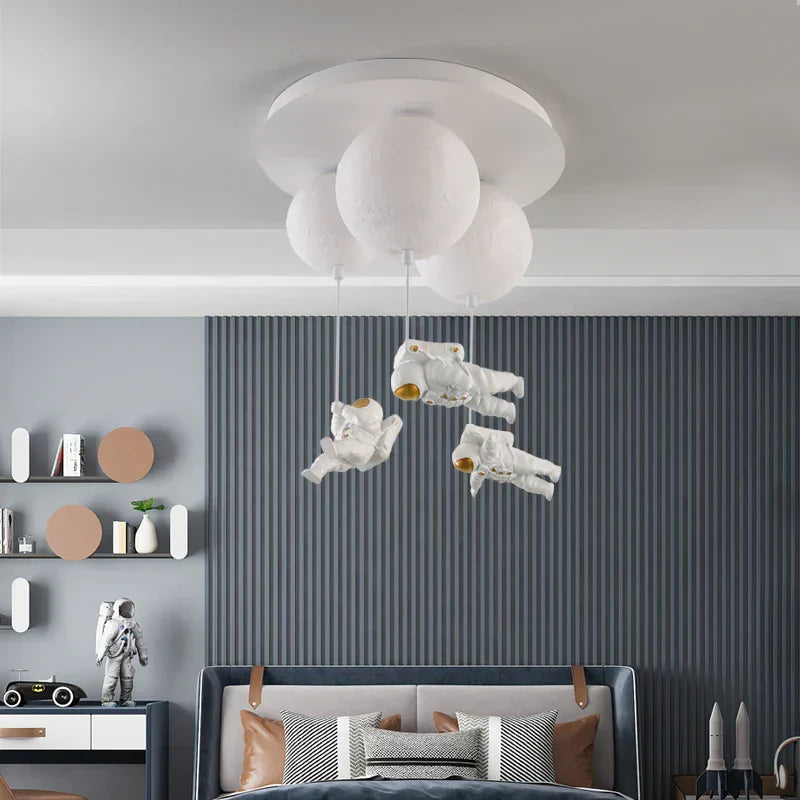 DecorBites™ Astronaut Globe Ceiling Light for Kids Room - 18cm/20cm/25cm