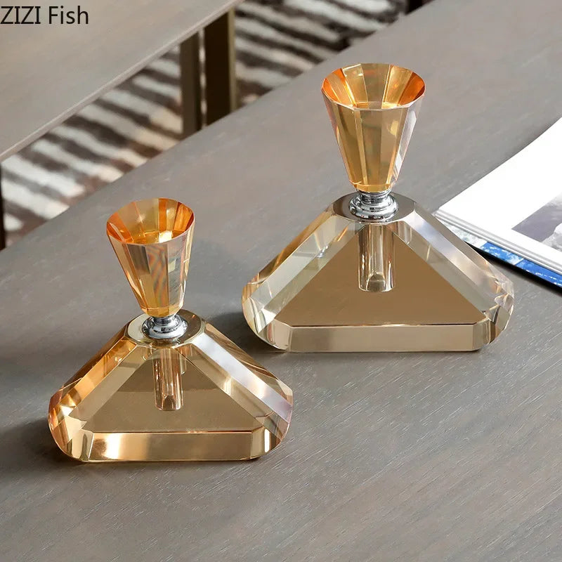 DecorBites™ Amber Crystal Perfume Bottle - Creative Aromatherapy Essential Oil Container