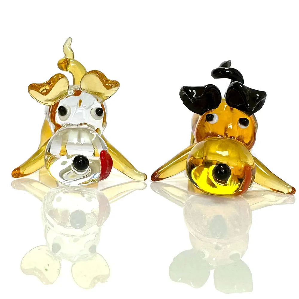 DecorBites™ Crystal Cartoon Puppy Figurine Table Decor - Girl's Favorite Xmas Gift