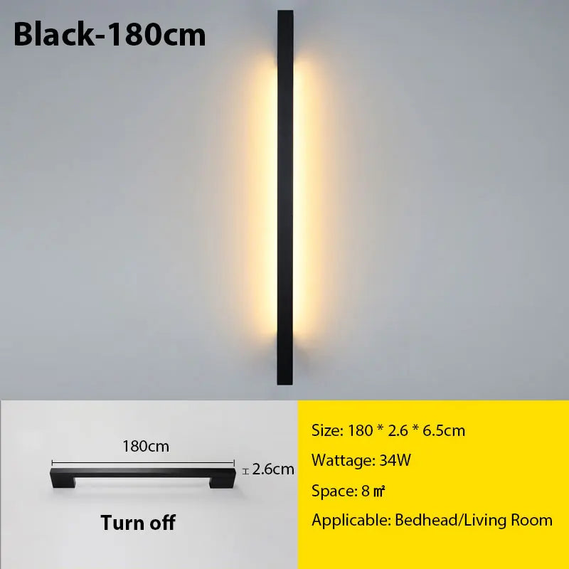 DecorBites™ LED Long Wall Lamp for Modern Minimalist Interior Lighting