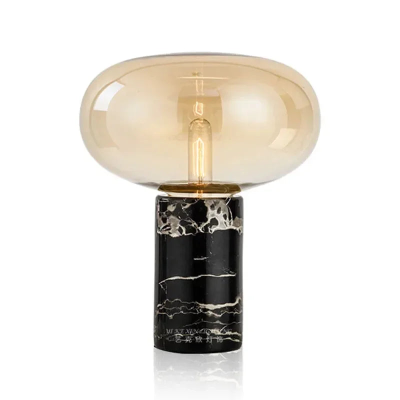 DecorBites™ Glass Ball Marble Desk Lamp - Postmodern Minimalist Designer Bedroom Living Room Decoration