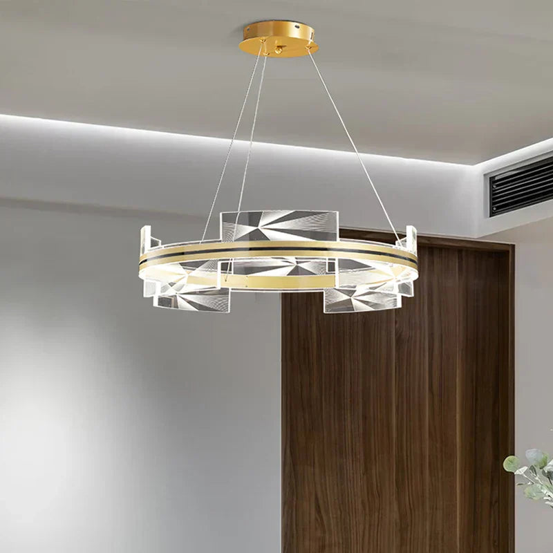 DecorBites™ Gold Aluminum Plating LED Pendant Lights for Home Decor
