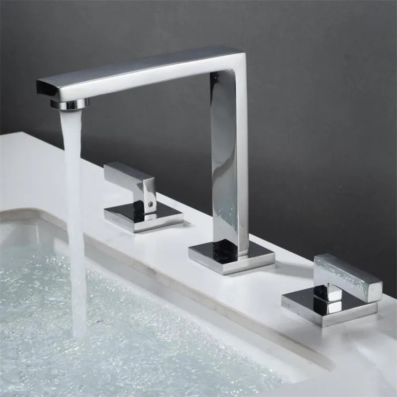 DecorBites™ Brushed Gold Waterfall Basin Faucet - Antique Brass Bathroom Sink Faucet