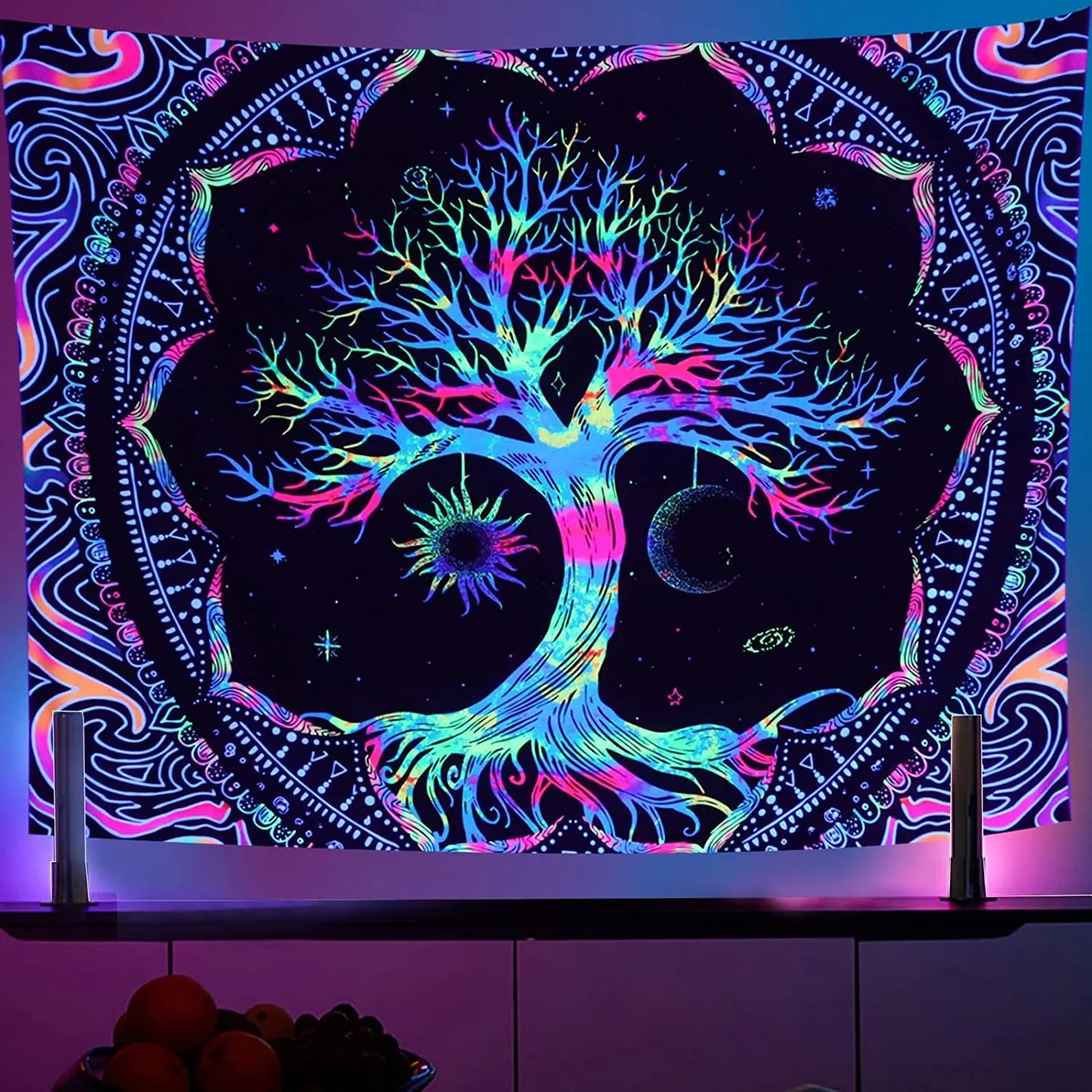 DecorBites™ Galaxy Tree of Life Tapestry for Aesthetic Bedroom Decor
