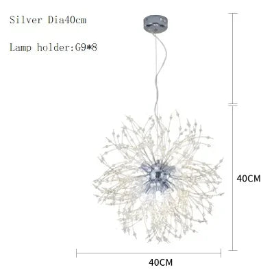 DecorBites™ Dandelion Chandelier LED Pendant Lamp for Dining Room Bedroom Shops