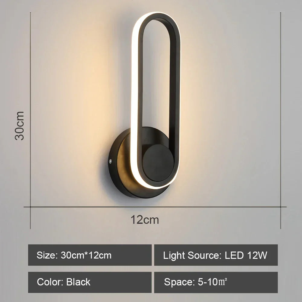 DecorBites™ LED Acrylic Wall Light Shade for Bedroom Living Room Home décor