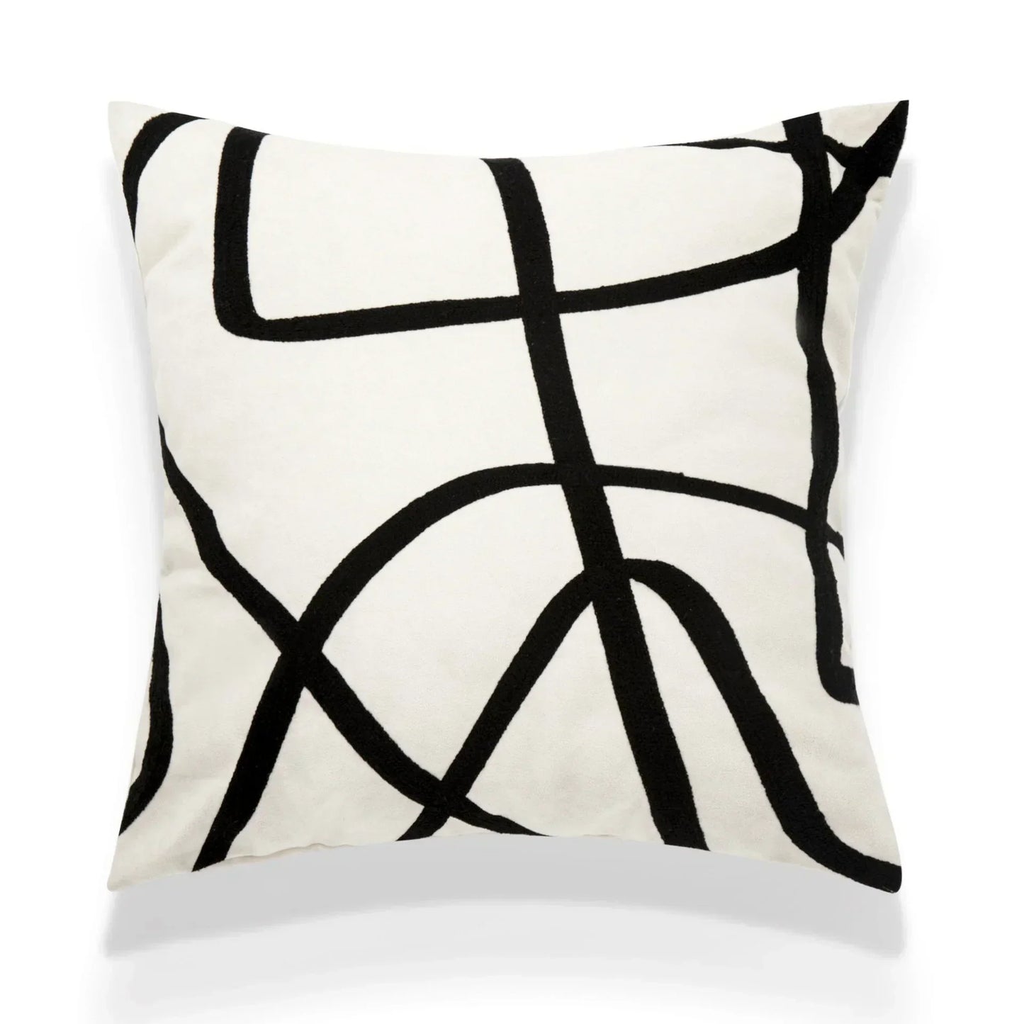 DecorBites™ Geometric Embroidery Cushion Covers: Nordic Modern Decorative Pillowcase for Living Room