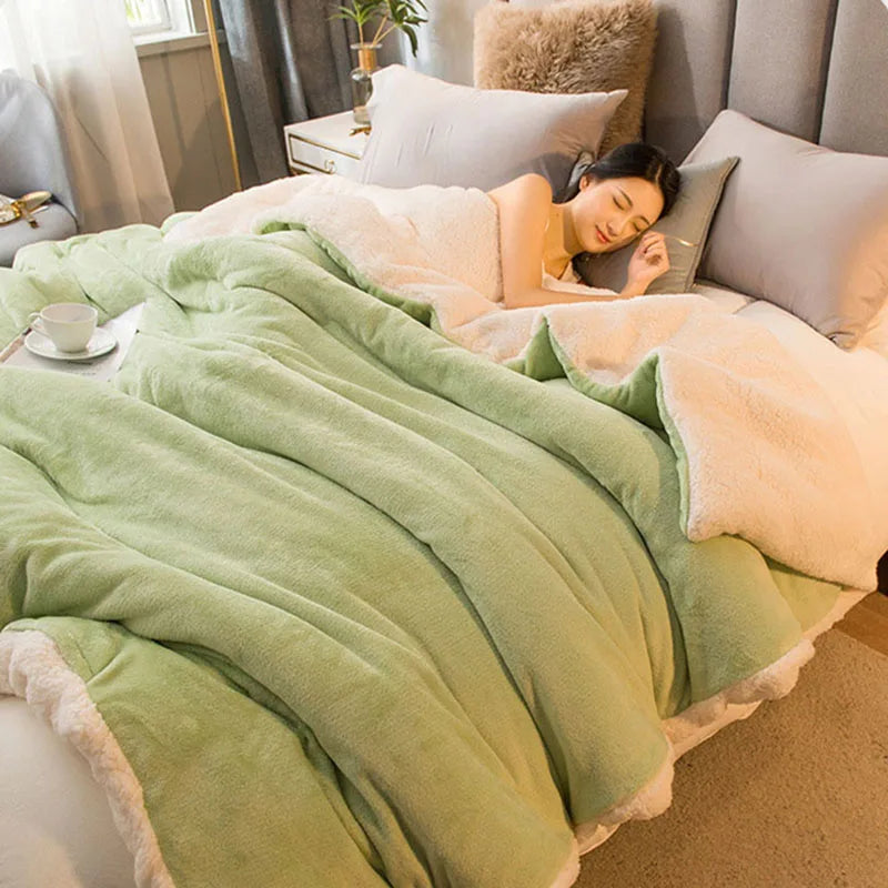 DecorBites™ Cozy Dual Use Flannel Duvet Cover - Autumn Winter Warmth Blanket Quilt