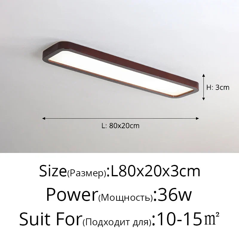 DecorBites™ LED Ceiling Lights: Modern Nordic Kitchen Study Living Room Dimmable Remote Control