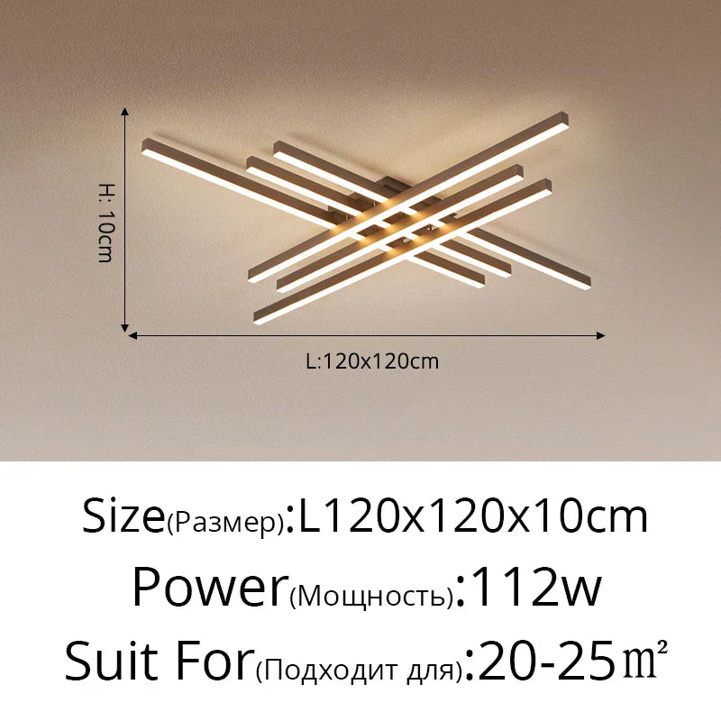 DecorBites™ Gold Black Aluminum LED Chandeliers for Bedroom Dining Living Room Lighting