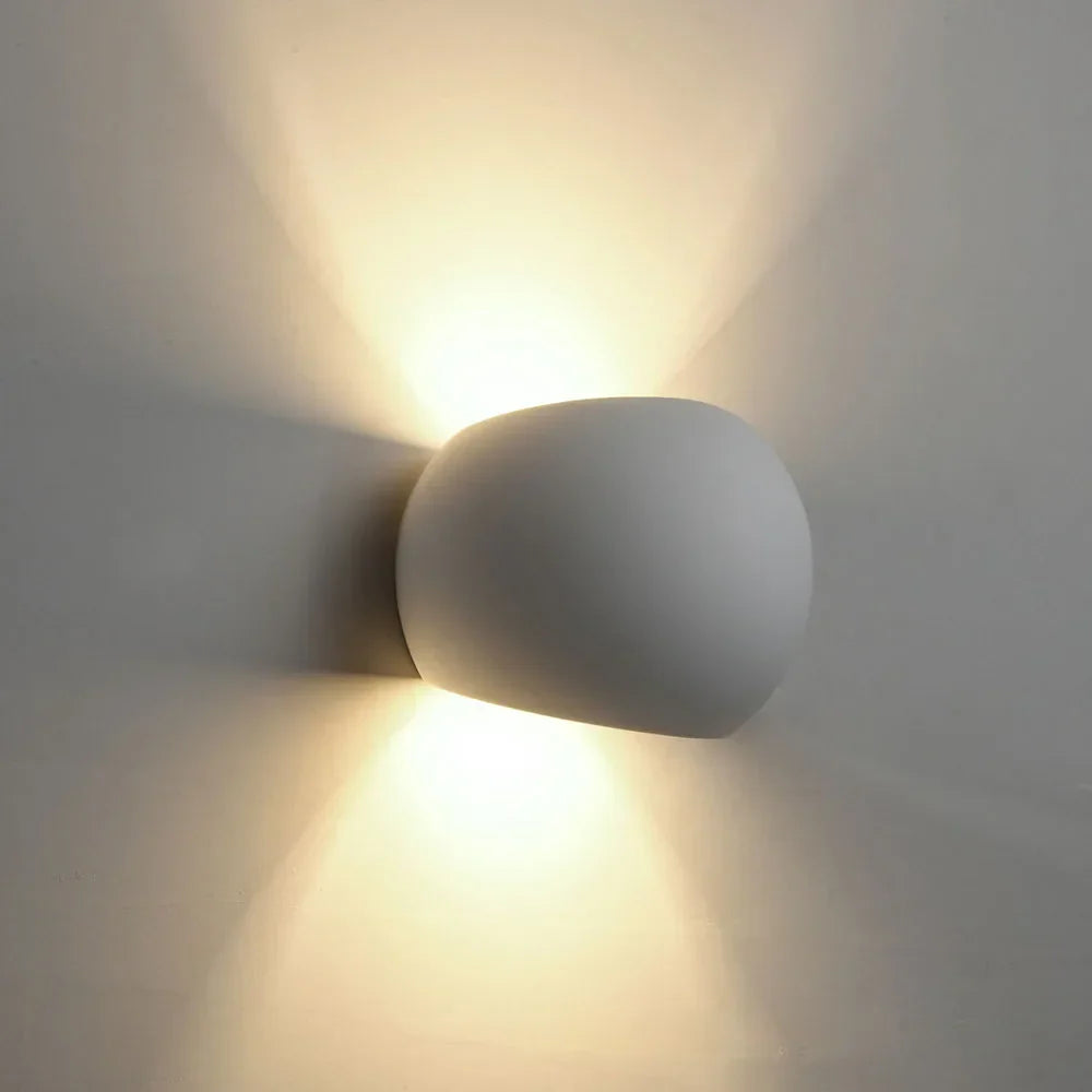 DecorBites™ LED Gypsum Wall Lamp 5W Modern Indoor Sconces Bedroom Living Room Lighting