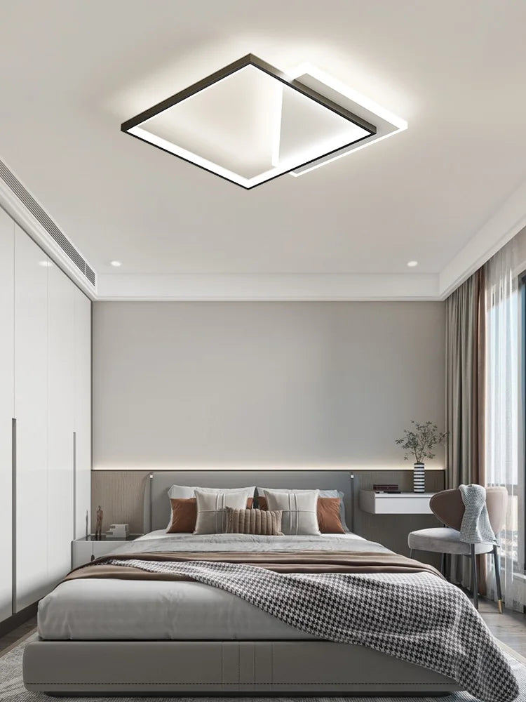 DecorBites™ Geometric LED Ceiling Lamp | Modern Nordic Bedroom Study Light