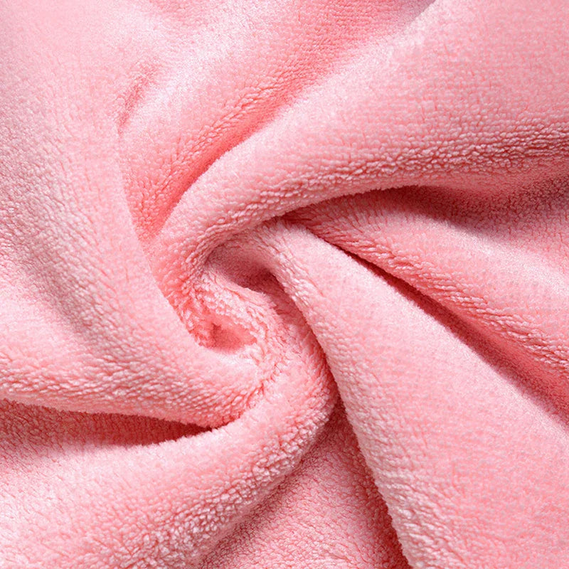 DecorBites™ Cartoon Animal Hand Towel: Soft & Absorbent Coral Velvet Cloth for Home & Kitchen