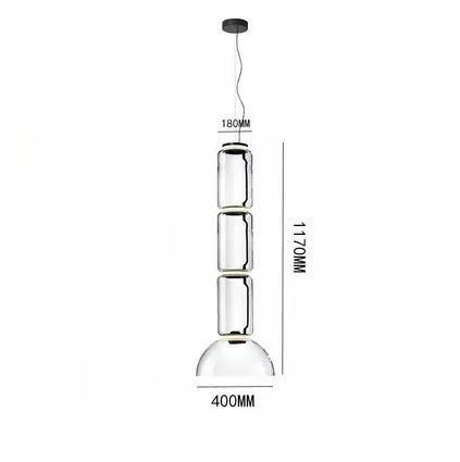 DecorBites™ Glass LED Pendant Light - Stylish and Modern Illumination for Various Spaces