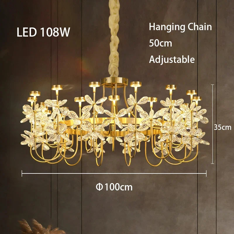 DecorBites™ Butterfly Chandelier: Modern LED Dimmable Pendant Lamp Luxe Crystal Decor-Light 2024