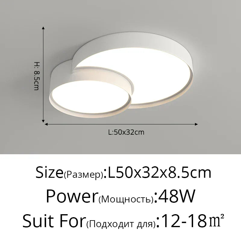 DecorBites™ LED Acrylic Chandelier - Modern Indoor Lighting for Bedroom Kitchen Living Room