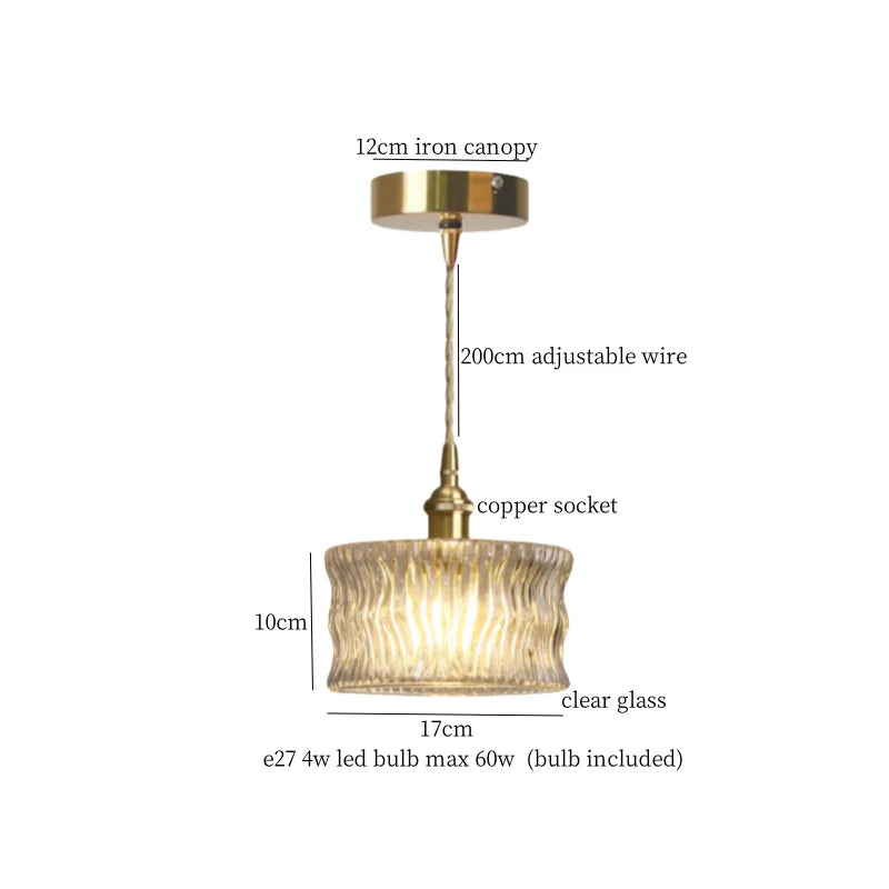 DecorBites™ Bubble Glass LED Hanging Light Minimalism Pendant Lamps