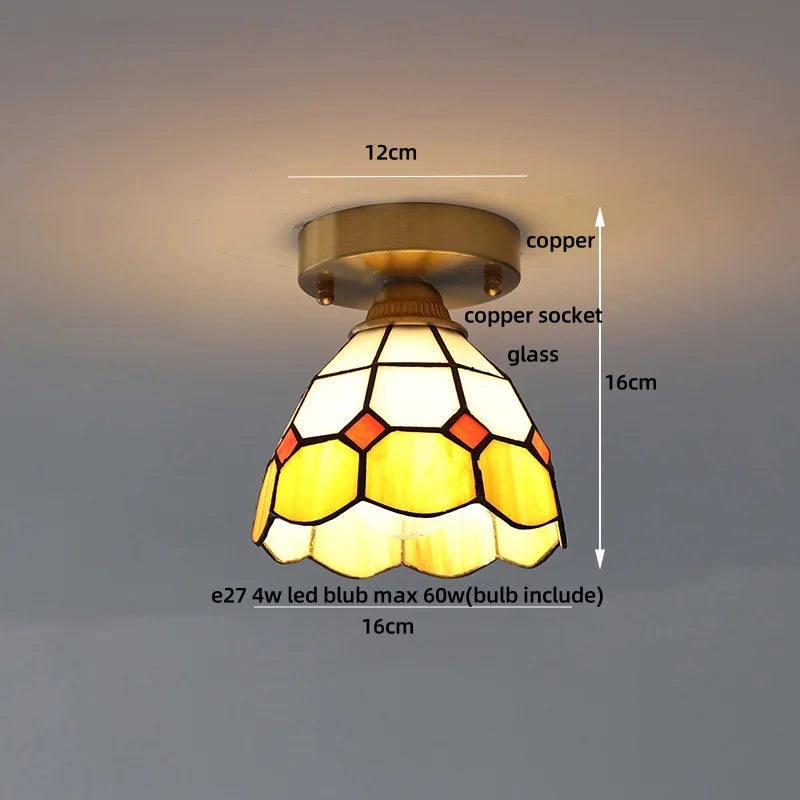 DecorBites™ Glass Flower LED Ceiling Lights - Modern Nordic Canopy Lamparas Techo