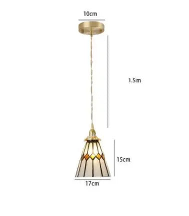 DecorBites™ Blue Glass Pendant Light for Bedroom Dinning Living Room