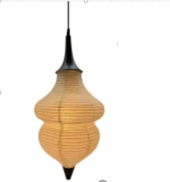 DecorBites™ Akari Rice Paper Pendant Lamp for Living Room Bedroom, LED Hanging Light