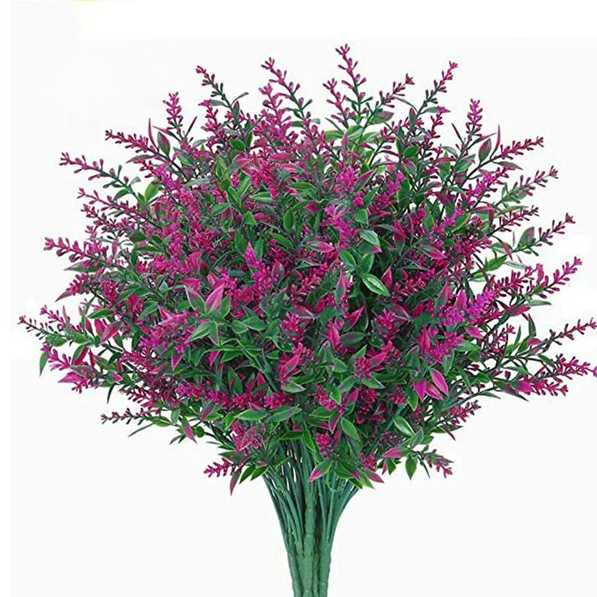 DecorBites™ Lavender Grass Plastic Flowers for Home Décor & DIY Photography
