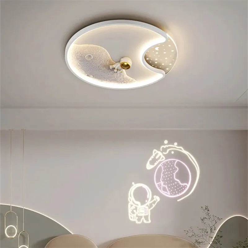 DecorBites™ Kids Astronaut LED Moon Light for Fantastic Eye Care in Bedroom or Living Room