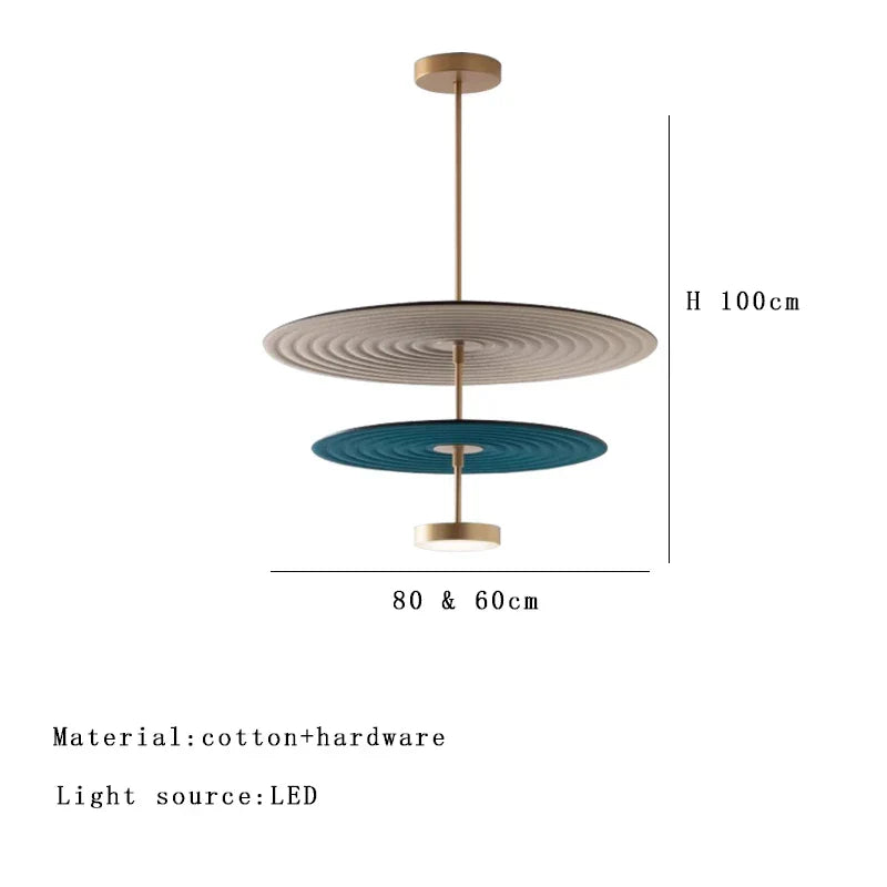 DecorBites™ Cotton Round Pendant Lights for Modern Minimalist Home Decor