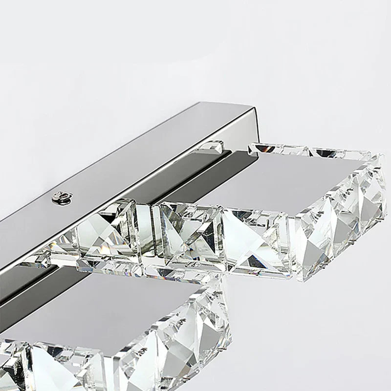 DecorBites™ Crystal LED Mirror Light: Modern Bathroom Wall Sconce Stainless Steel Lighting Fixtures