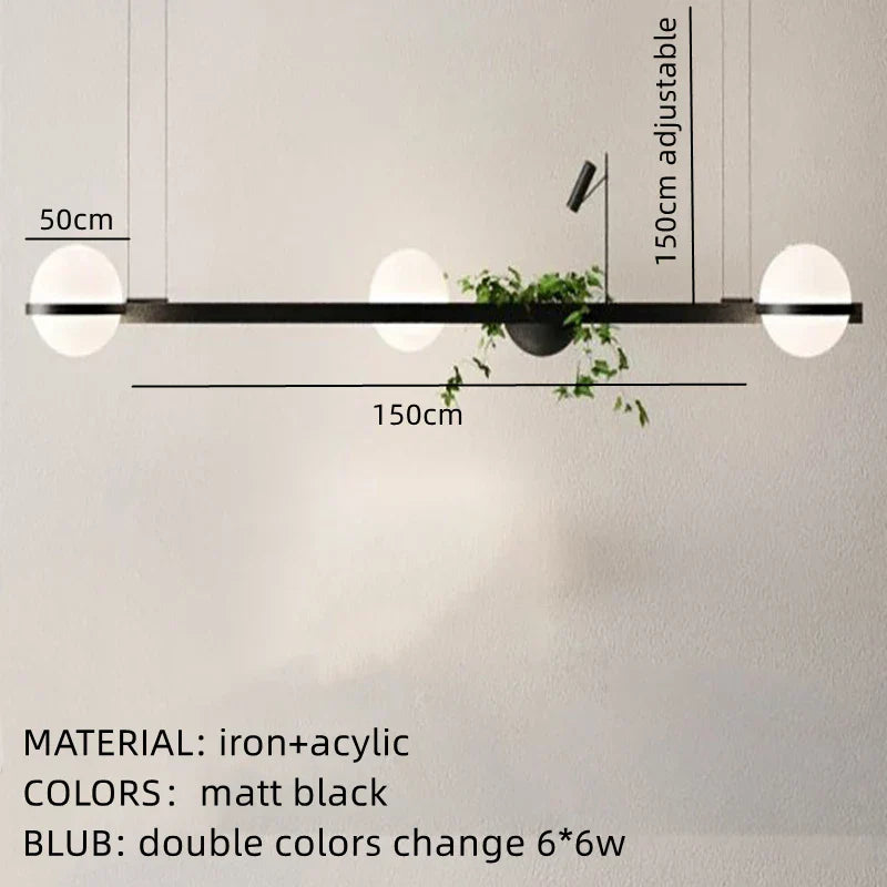 DecorBites™ Artificial Plant Pendant Light: Nordic DIY Sky Garden LED Hanging Lamp