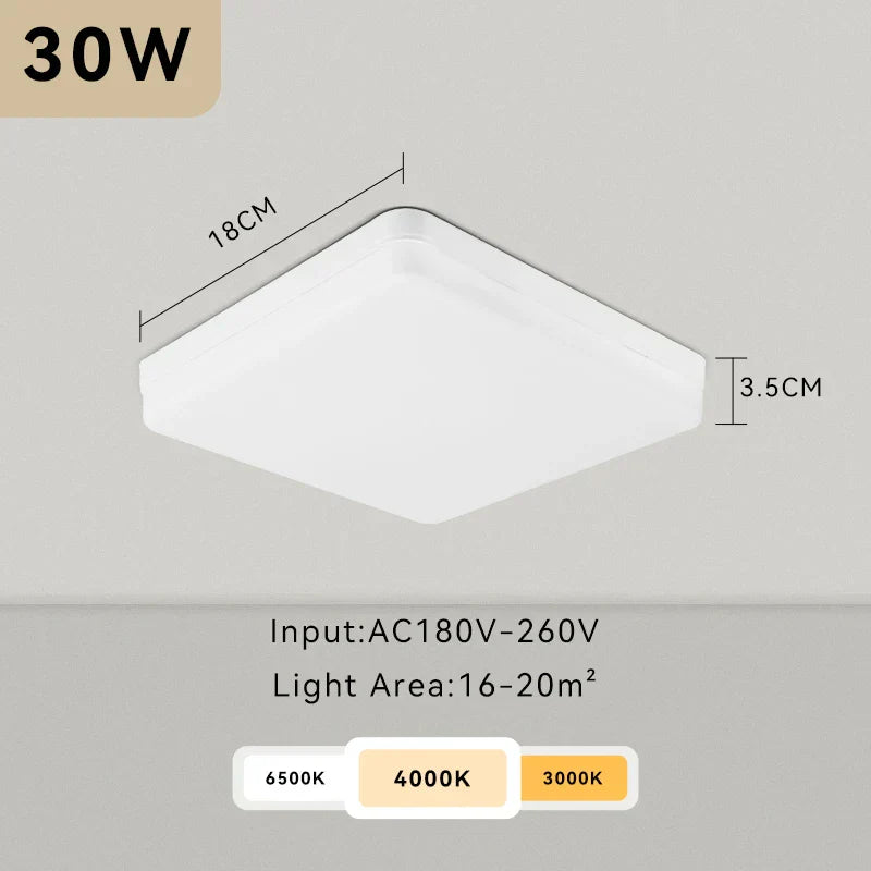 DecorBites™ LED Ceiling Chandelier: Modern 220V Living Room Light Fixture with Ultrathin Design
