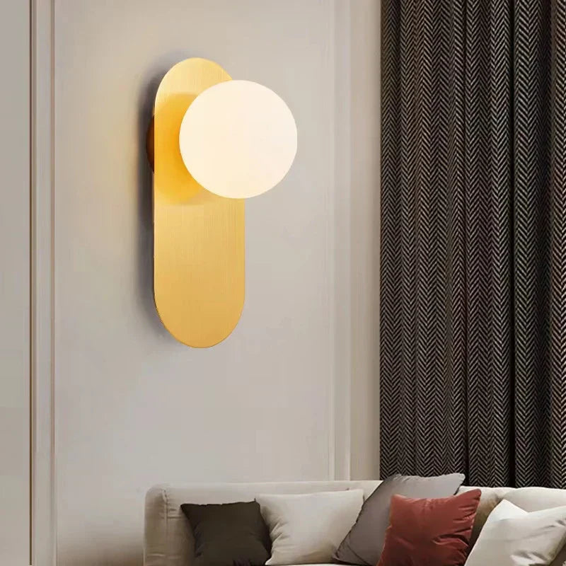 DecorBites™ LED Glass Ball Wall Sconce for Bedroom Living Room - 9W G9 Bulb